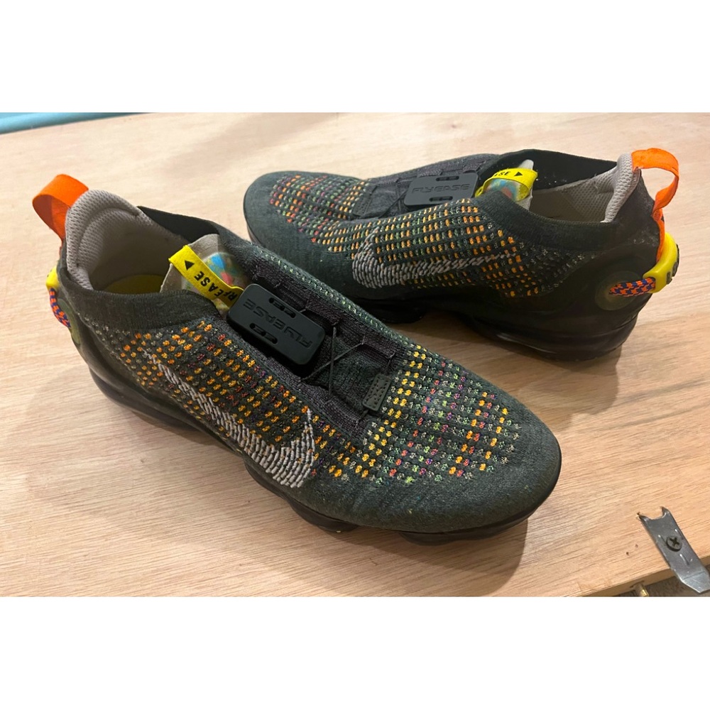 Nike Men's Air Vapormax 2020 Flyknit Newsprint Running Shoes CW1765-001 Size 9.5